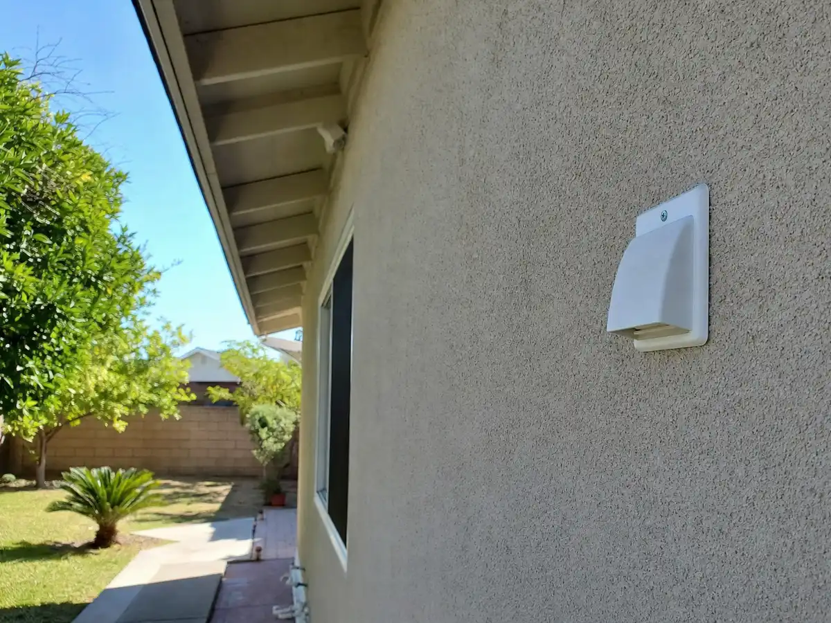 Clear dryer vent hood back in service — completed job in Milpitas, CA